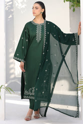 Bottle Green Dupatta